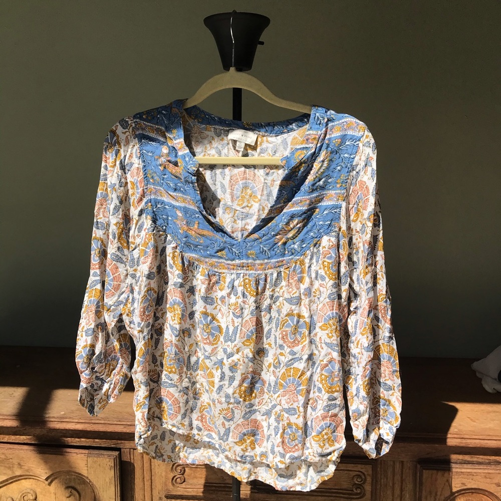LUCKY BRAND beautiful paisley top